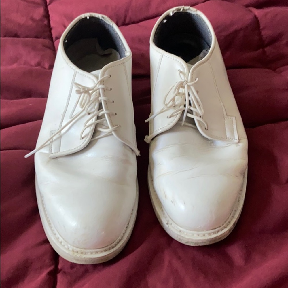 Dress white shoes
